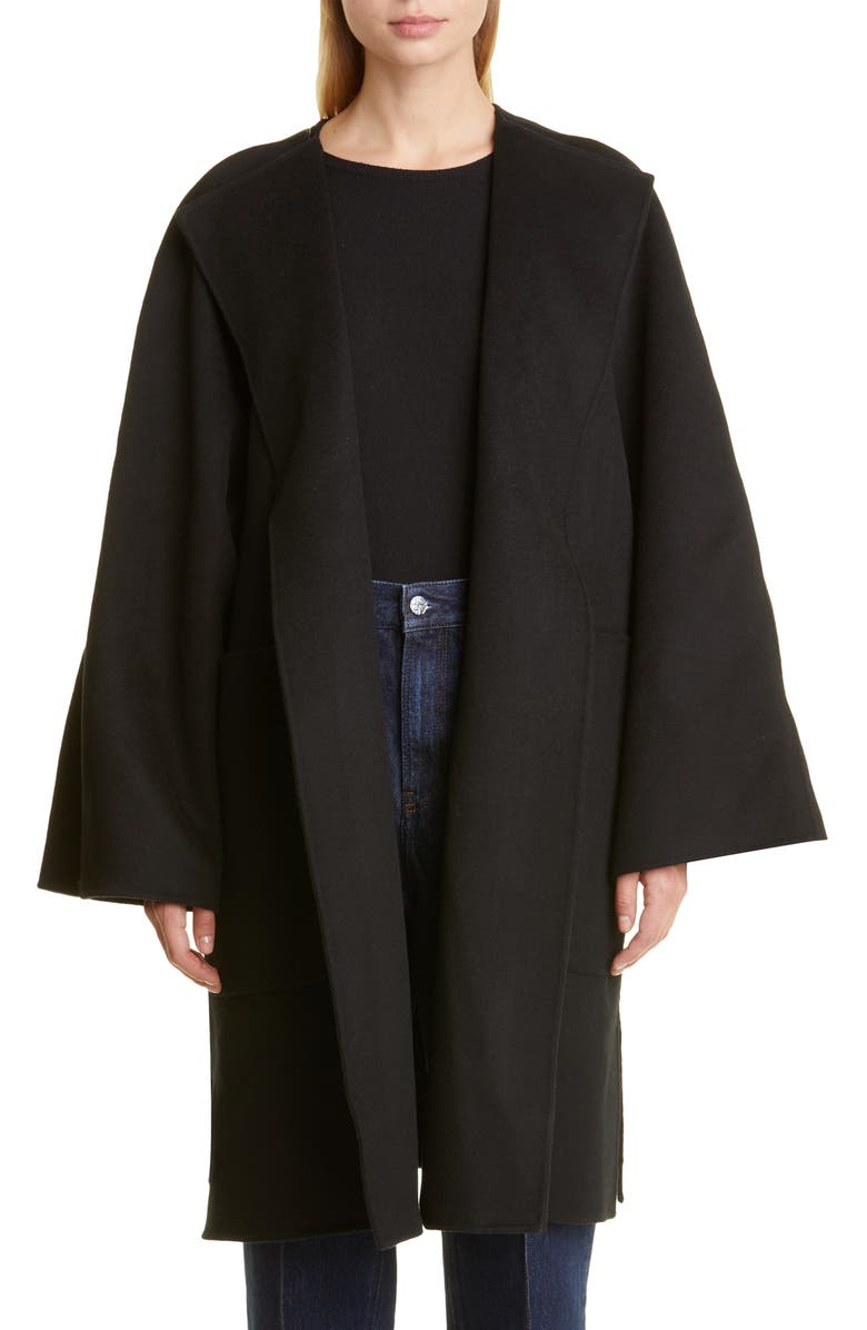 TOTEME Women's Doublé Wool Cape Coat, Main, color, 