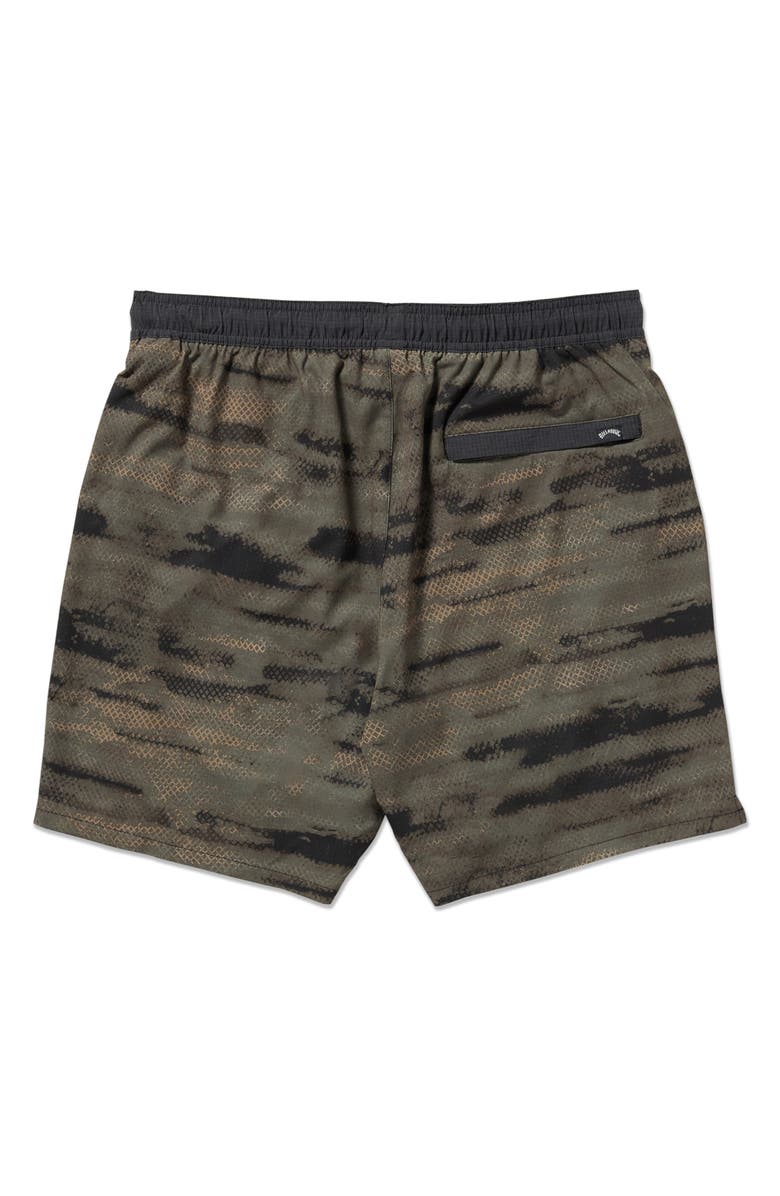 Billabong Surftrek Elastic Waist Shorts, Alternate, color, Dark Military
