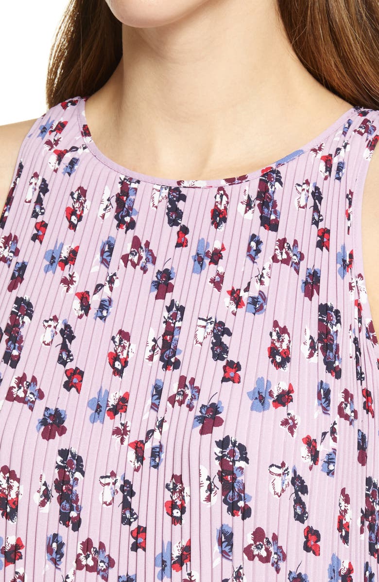 Halogen<sup>®</sup> Sleeveless Pleated Dress, Alternate, color,