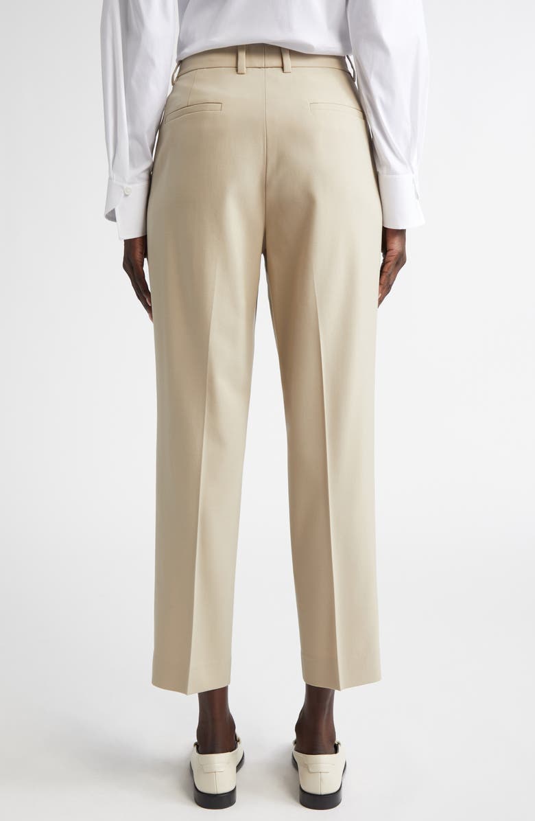 Lafayette 148 New York Clinton Stretch Wool Ankle Pants, Alternate, color, Plaster