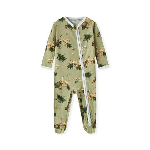 Organic Cotton Zipper Footed Romper (Baby)