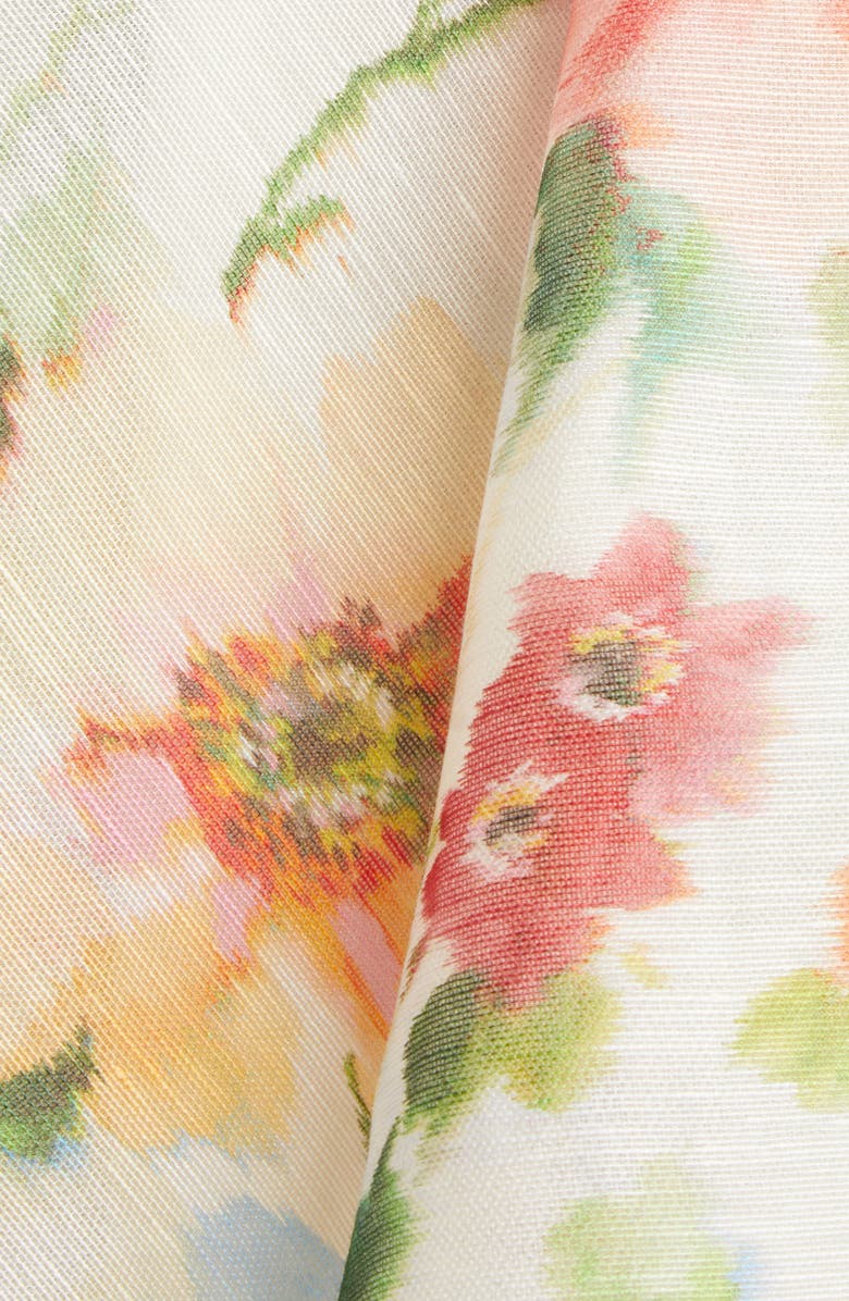 Zimmermann Alchemy Racerback Linen & Silk Skater Minidress, Alternate, color, Neon Poppy