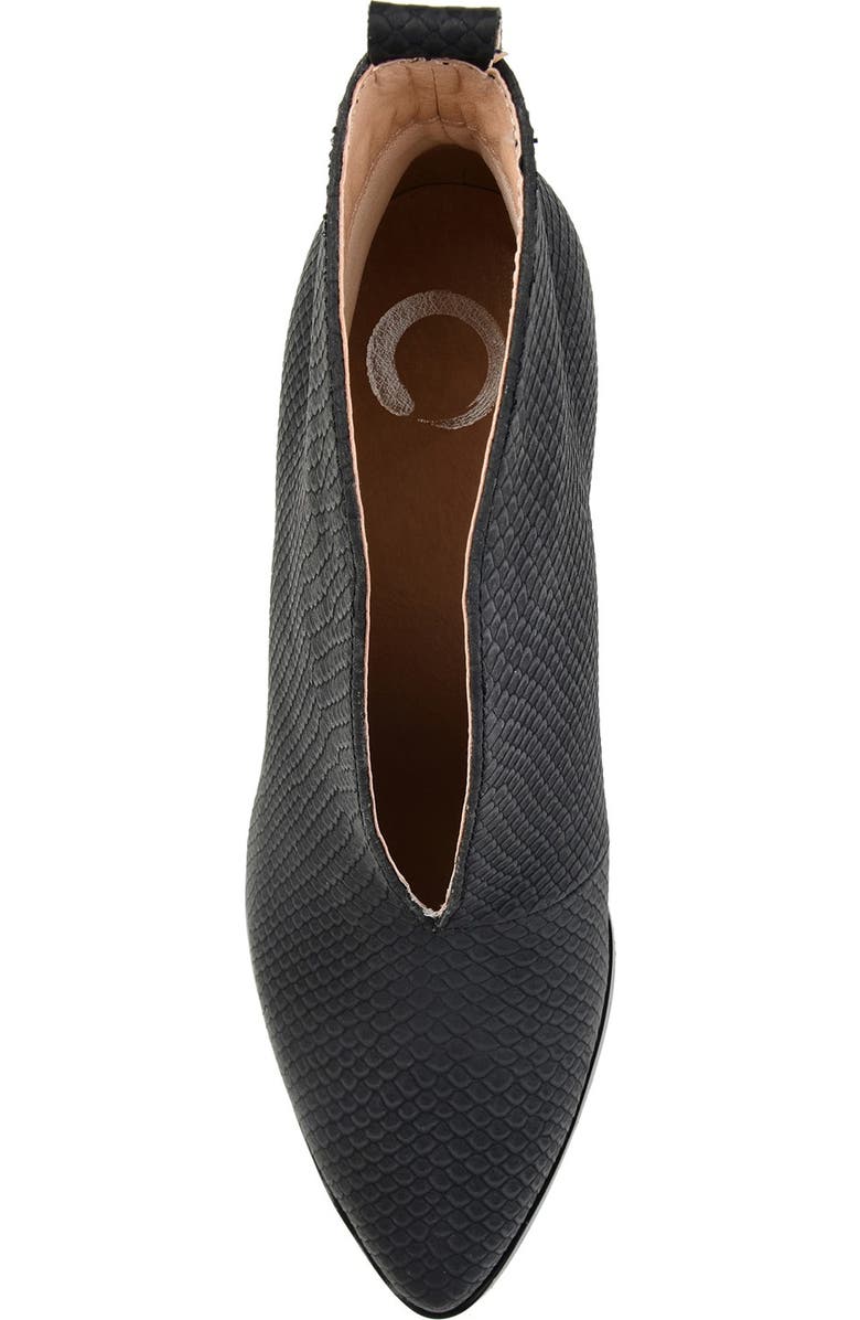 Journee Collection Bellamy Slit Center Bootie, Alternate, color,