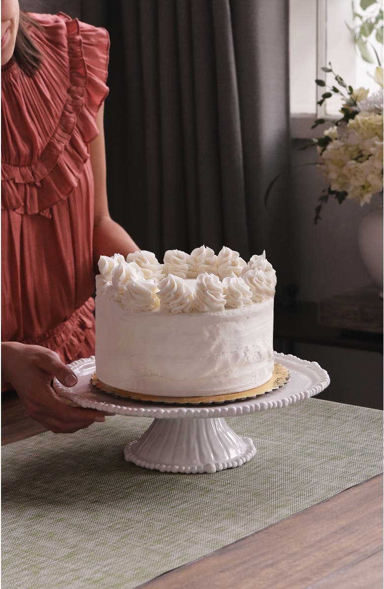 BEATRIZ BALL Collection Vida Alegria Pedestal Cake Plate, Alternate, color, White
