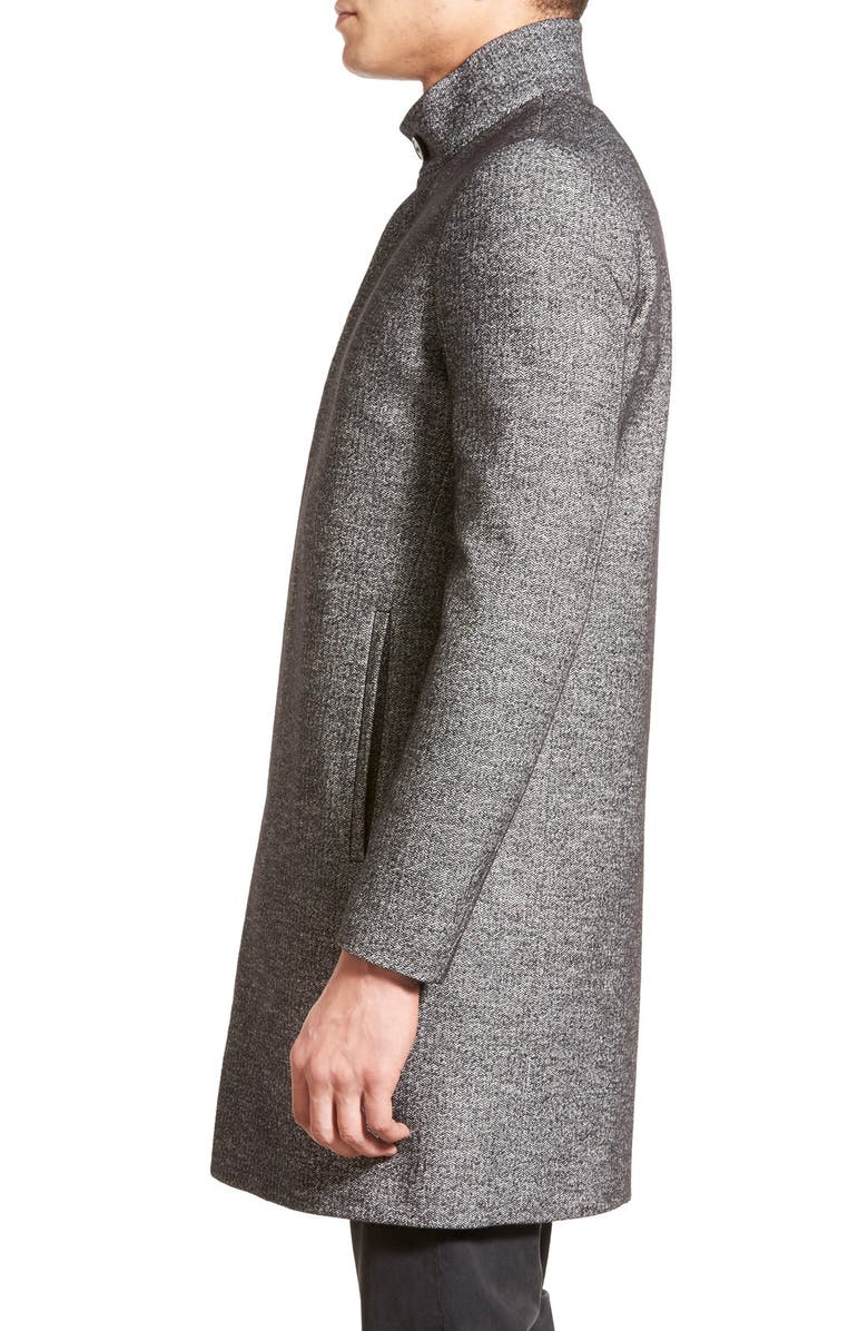 Theory 'Belvin' Trim Fit Herringbone Wool & Cotton Trench Coat, Alternate, color, 