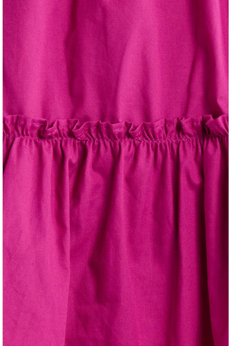 Pallas Tiered Cotton Poplin Minidress, Alternate, color, FUCHSIA