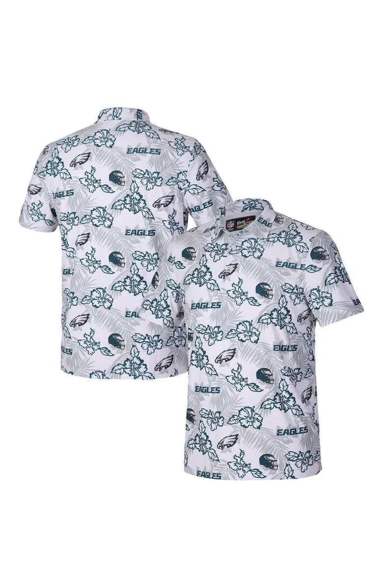 Reyn Spooner Men's Reyn Spooner White Philadelphia Eagles Pua Performance Game Day Polo, Main, color, White