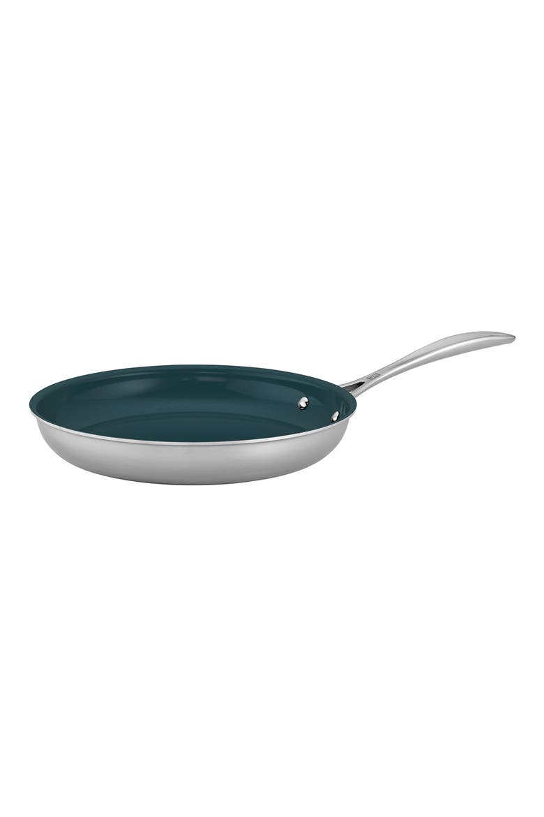 Clad CFX 10-Inch Nonstick Frying Pan, Main, color, STAINLESS STEEL
