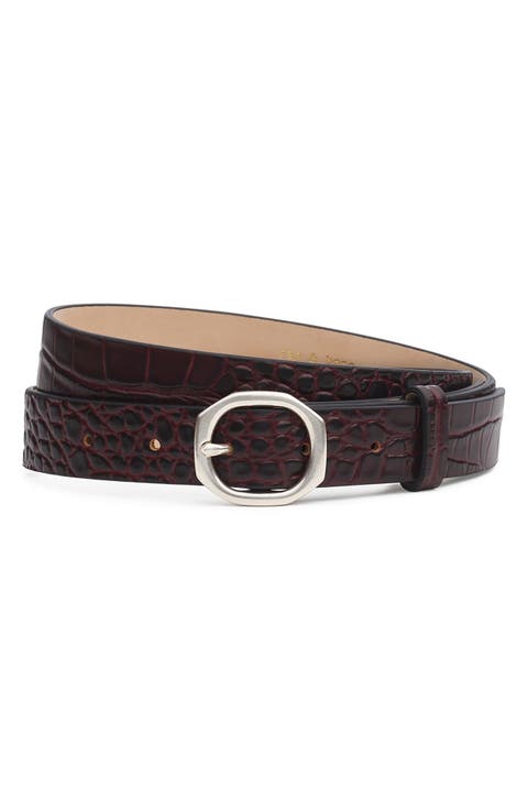 Audrey Slim Leather Belt