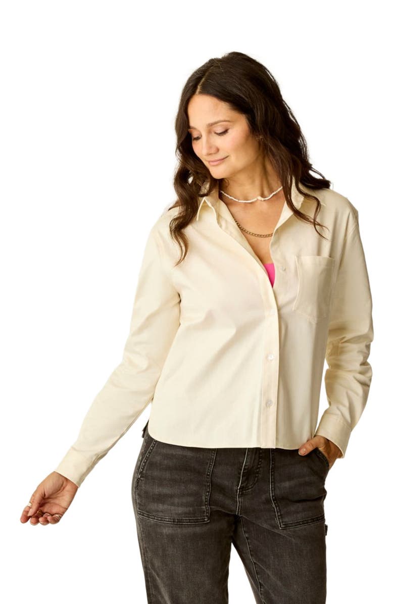 Carve Designs Claire Twill Shirt, Alternate, color, Birch