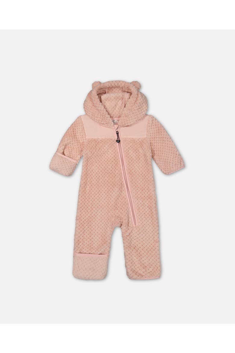 Baby Girl's Baby One Piece Plush Pink, Main, color, Zéphir