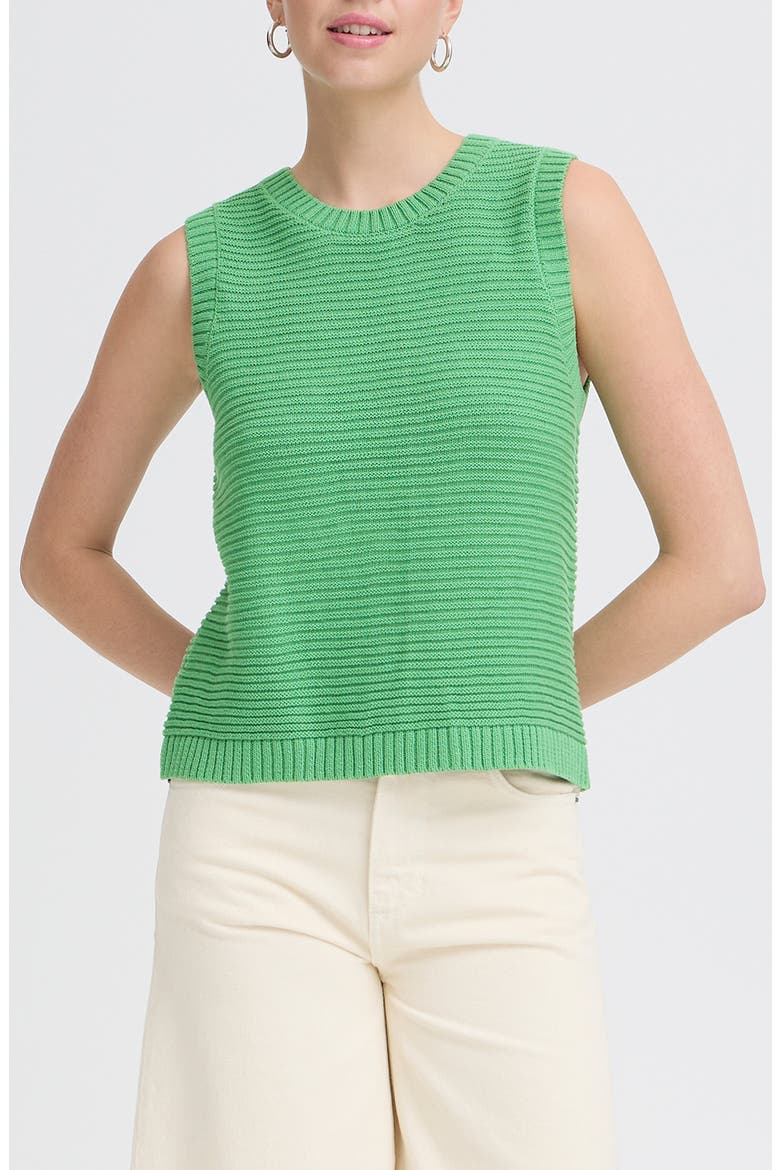 Tie Back Knit Vest, Main, color, GREENBRIAR