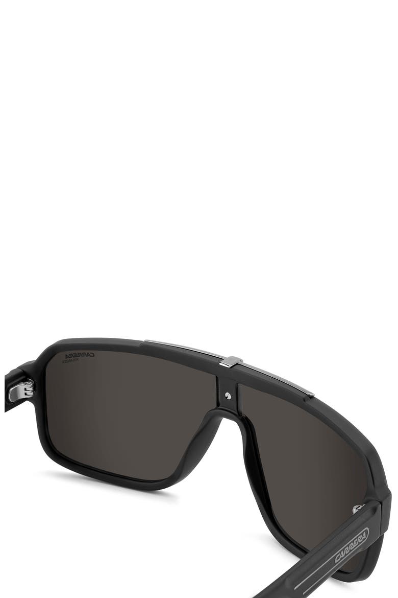 1091/S/US 65mm Polarized Oversize Navigator Sunglasses, Alternate, color, MATTE BLACK DARK RUTH/ GREY PZ