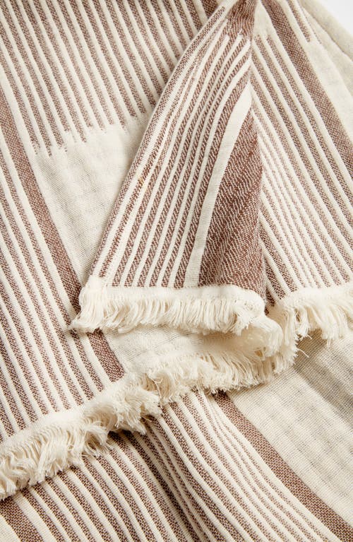 Nordstrom Checkered Cotton Throw Blanket In Brown Bitter Multi