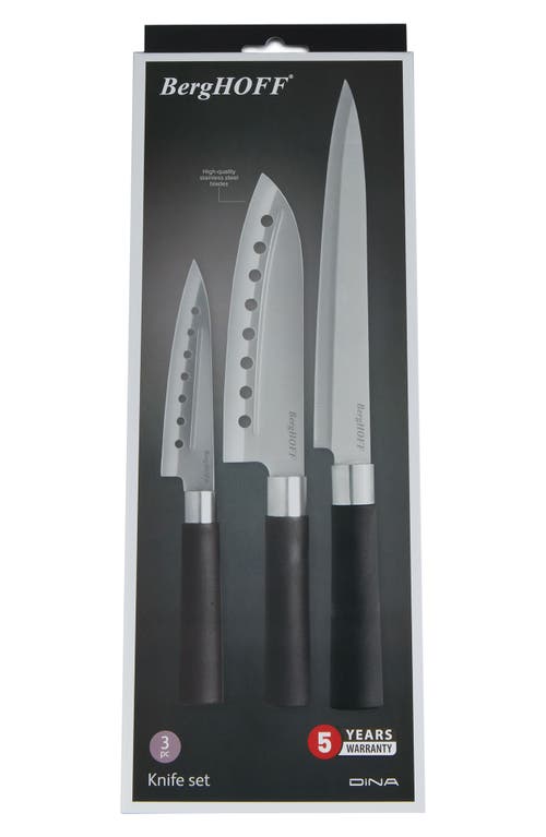 Berghoff Dina Codon 3-piece Knife Set In Black