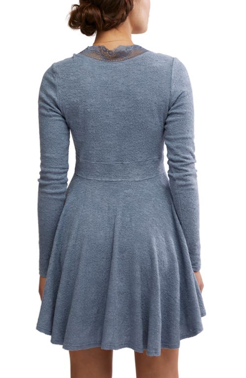Free People All Yours Lace Long Sleeve Minidress In Husky