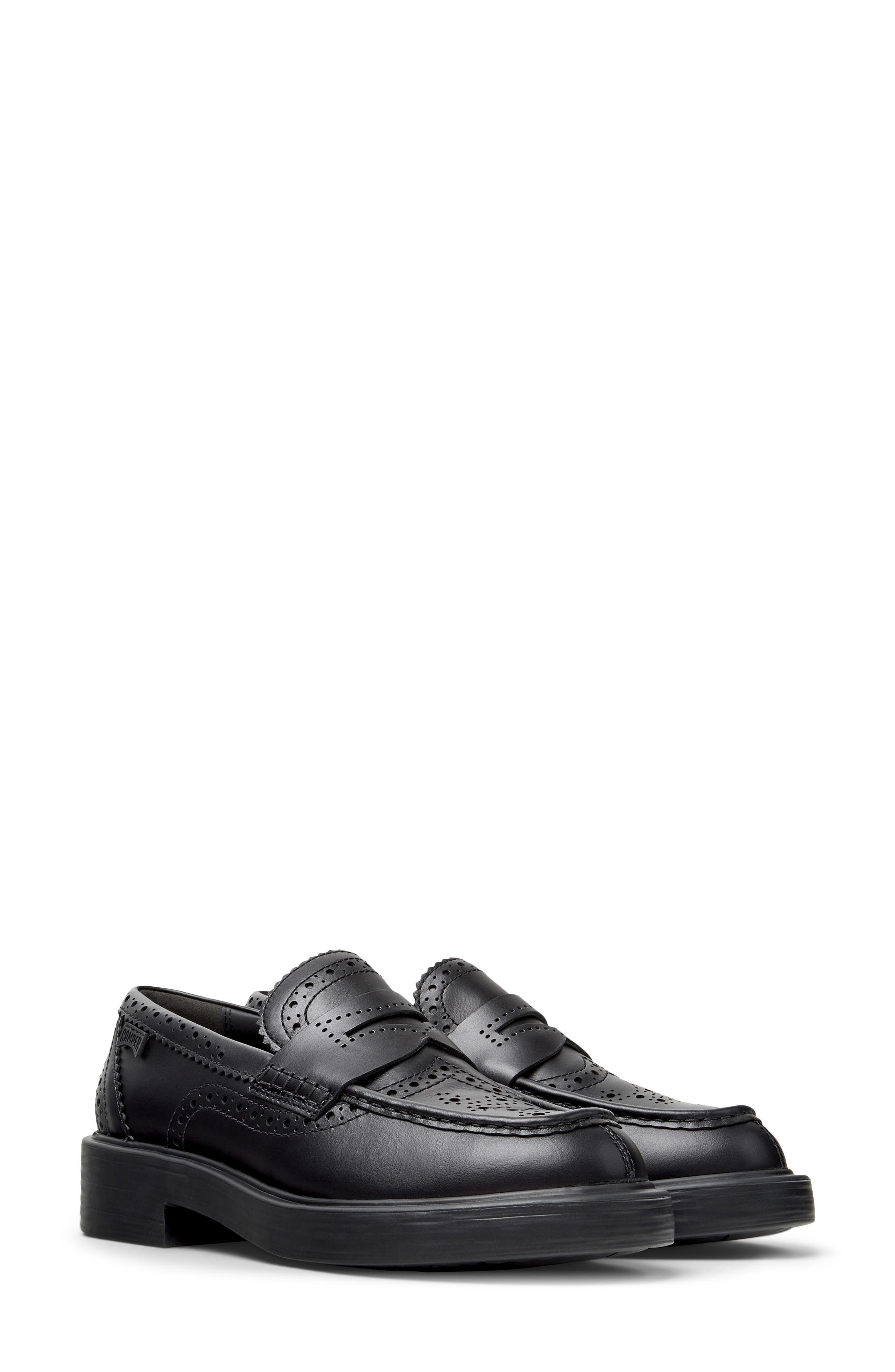 Camper Dean Twins Loafer, Alternate, color, Black