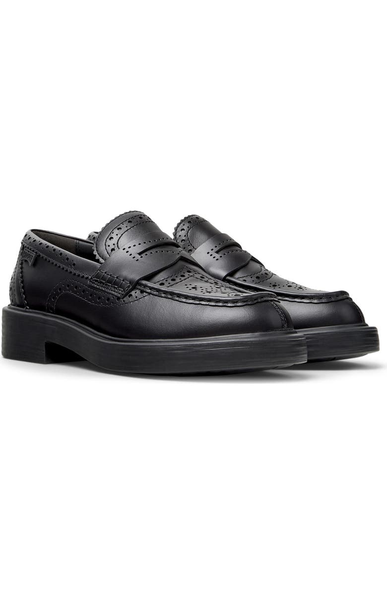 Camper Dean Twins Loafer, Alternate, color, Black