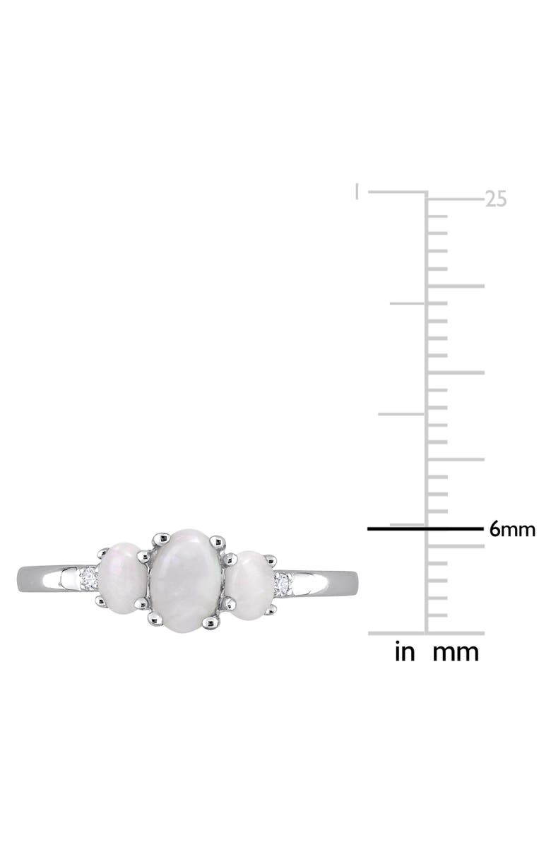 Julianna B. Opal & Diamond 3-Stone Ring, Alternate, color, Opal