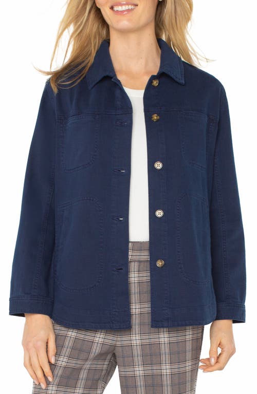 Liverpool Los Angeles Denim Shirt Jacket In Blue