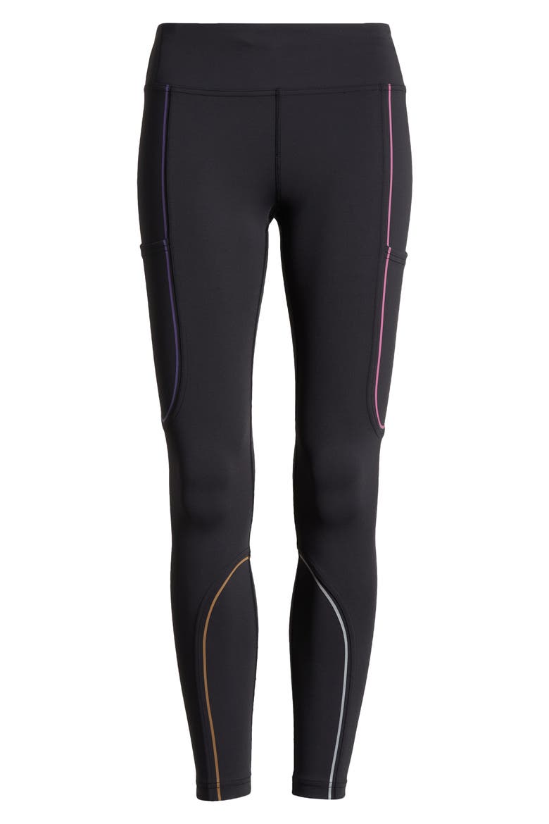 FrostKnit 7/8 Pocket Leggings, Alternate, color, BLACK/ RAINBOW REFLECTIVE