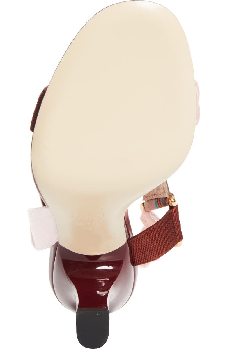 Fendi Colibri Slingback Sandal, Alternate, color, Powder Pink