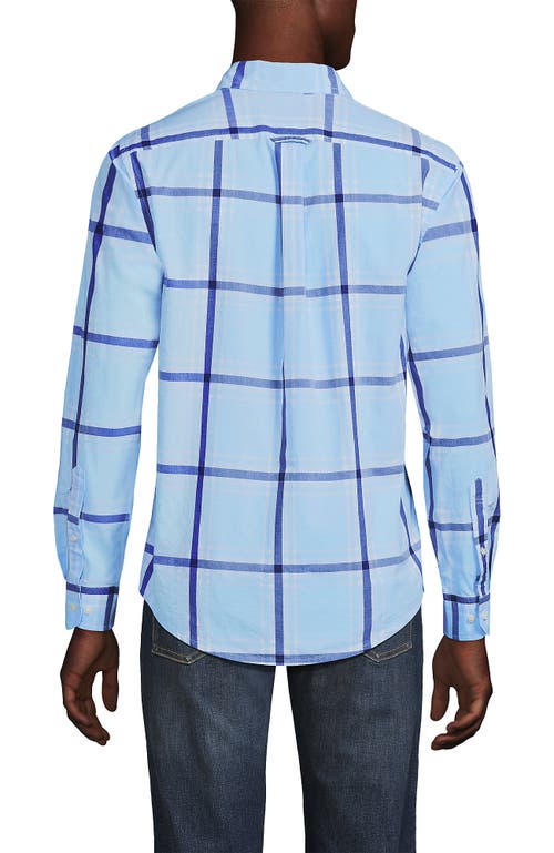 LANDS' END LANDS' END TRADITIONAL FIT ESSENTIAL LIGHTWEIGHT POPLIN SHIRT