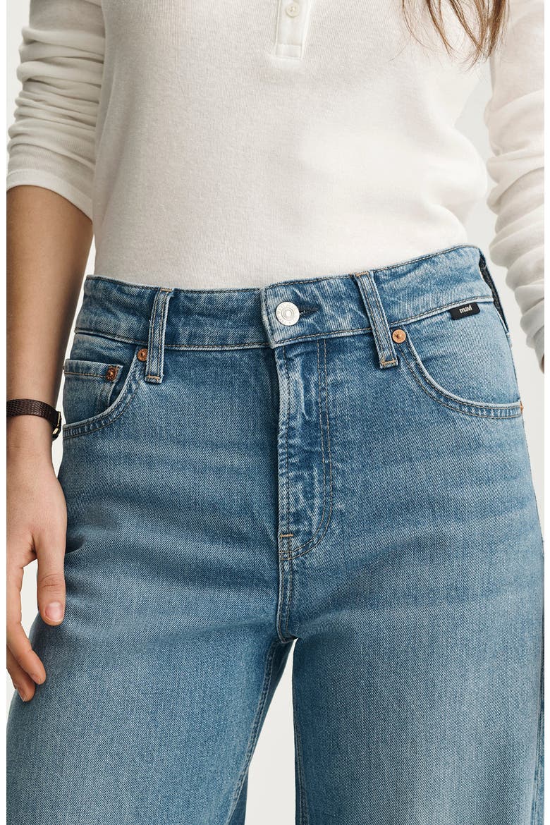 Nica High Waist Barrel Leg Jeans, Alternate, color, LIGHT BRUSHED CLASSIC BLUE