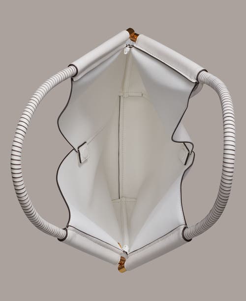 Shop Donna Karan New York Baldwin Large Shoulder Bag In Brilliant White