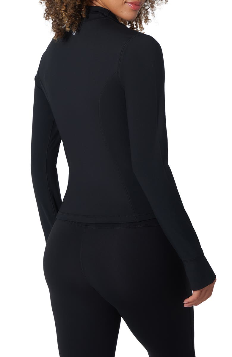 90 DEGREE BY REFLEX Interlock Industry Slim Fit Training Jacket, Alternate, color, Black