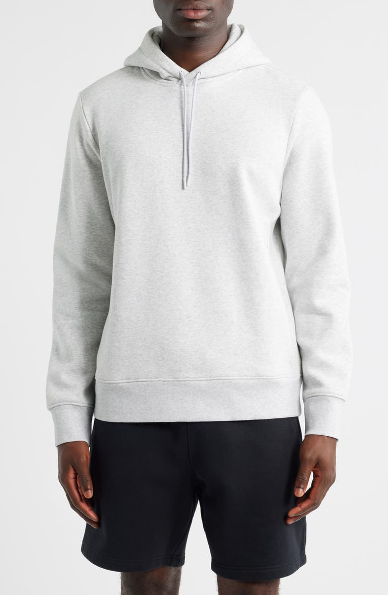 Zella Vital Fleece Hoodie, Main, color, Grey Fog Heather
