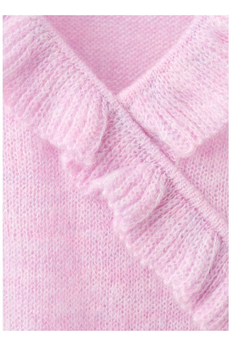 Ruffle Knit Top, Alternate, color, PINK