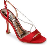 BADGLEY MISCHKA Neville Jeweled Strap Sandal