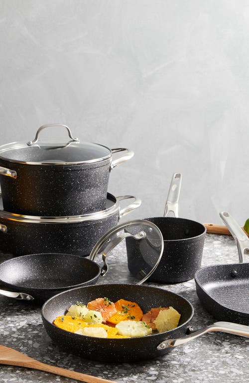 Cuisine::pro ® Ironroc™ 9-piece Cookware Set In Black