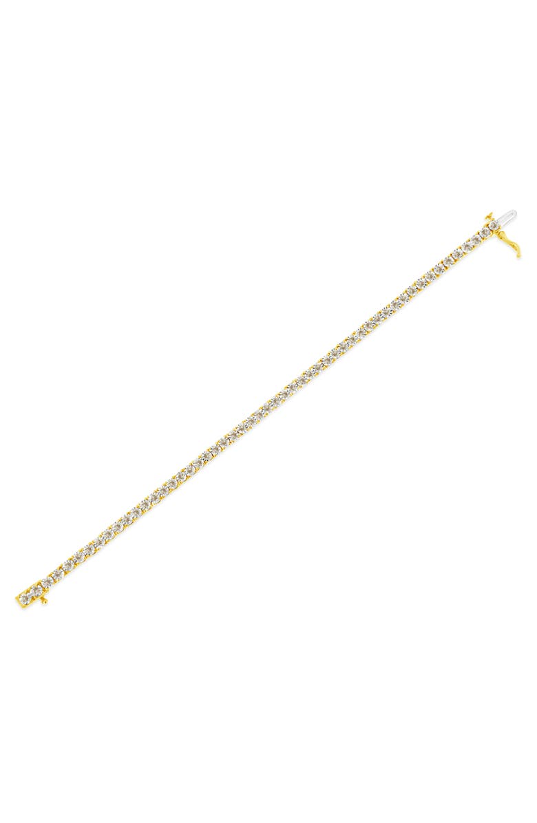 Haus of Brilliance 14K Yellow Gold Plated Silver 3.0 Cttw Miracle-Set Diamond Tennis Bracelet, Alternate, color, Yellow