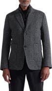 Bugatchi Herringbone Jacket with Removable Bib