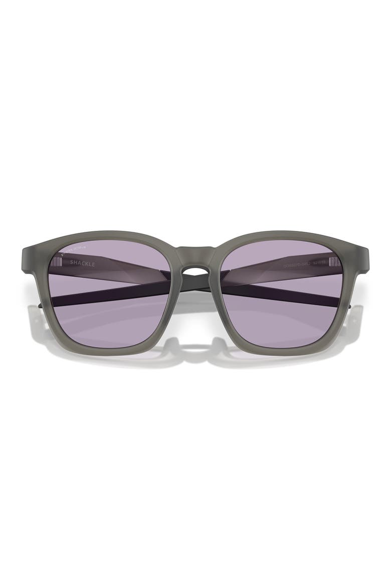 Gender Inclusive Shackle 52mm Square Sunglasses, Alternate, color, MATTE GREY SMOKE / PRIZM SLATE