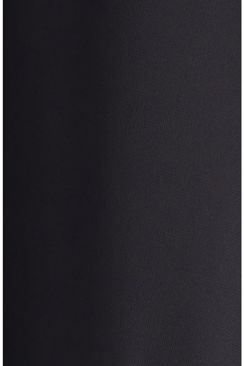 Cape Back Crepe Jersey Midi Dress, Alternate, color, 1000 BLACK