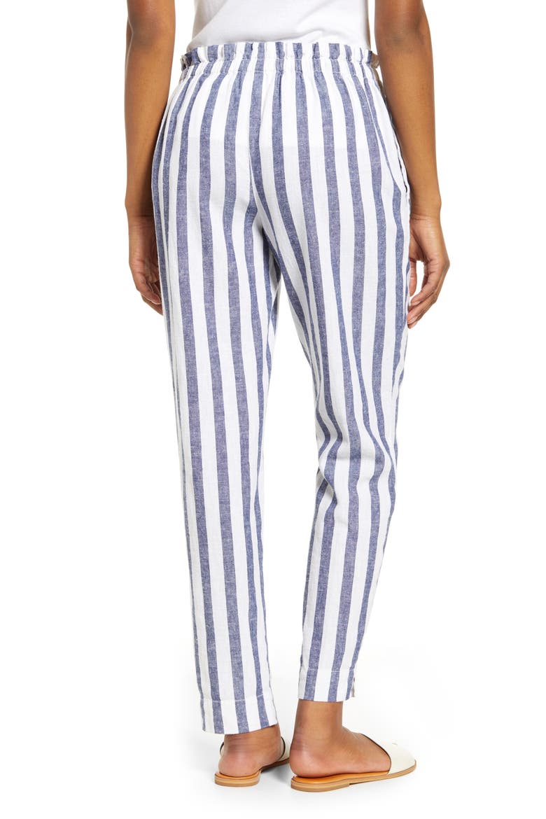 Giavanna Stripe Beach Pants, Alternate, color, MINUIT