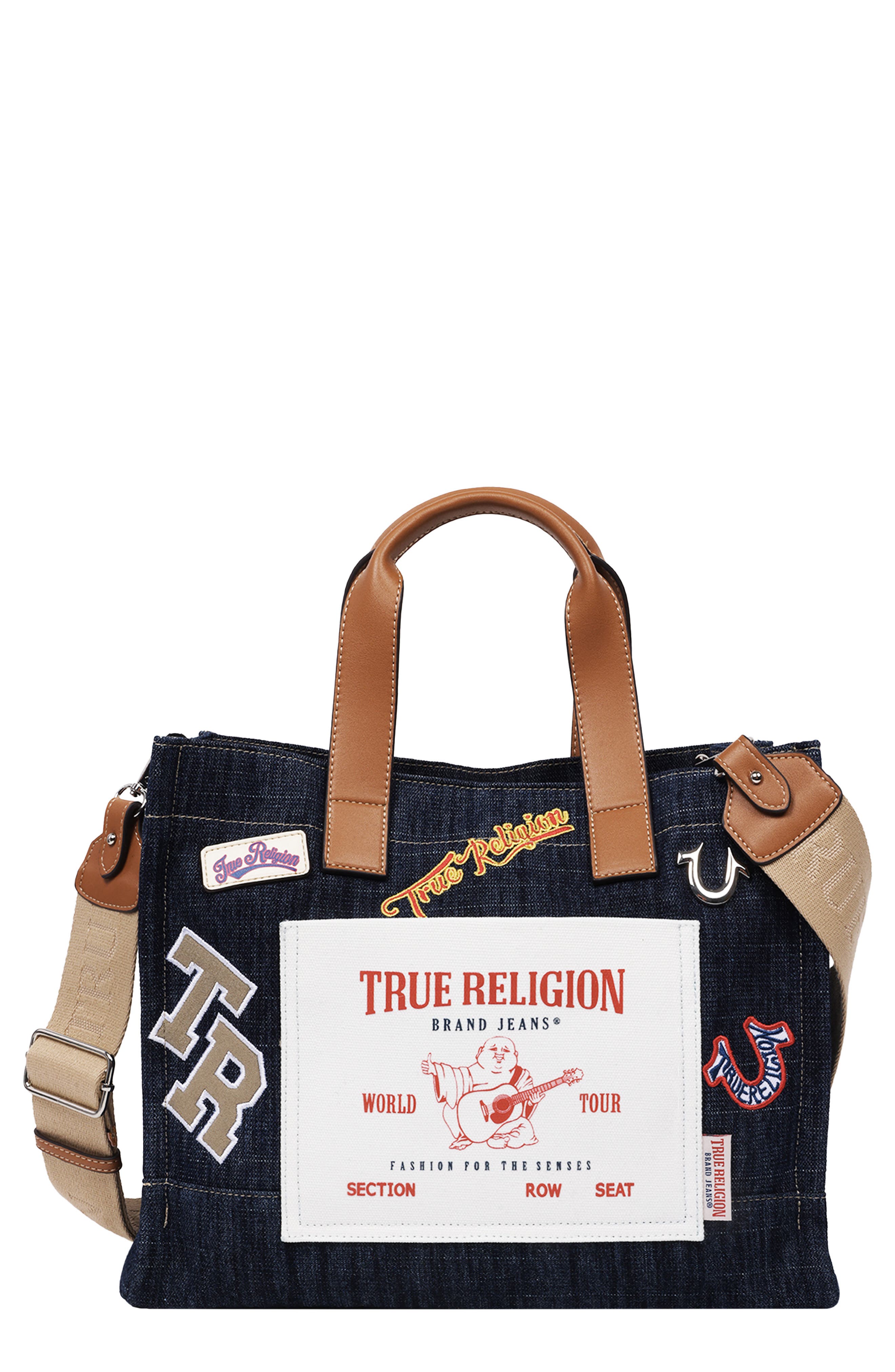 True Religion Andy Medium Patch Tote