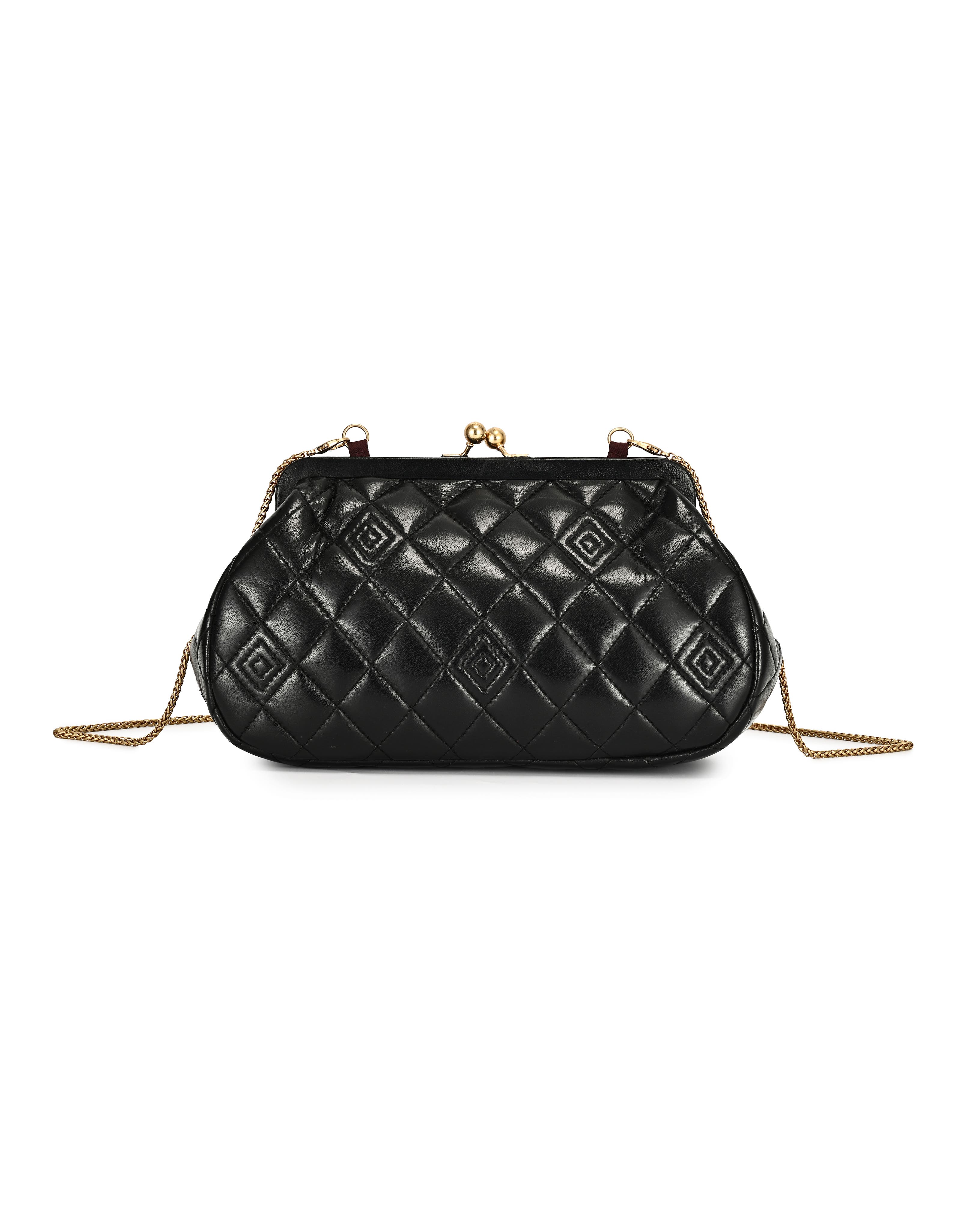 OLD TREND Petunia Small Quilted Leather Crossbody, Main, color, Black