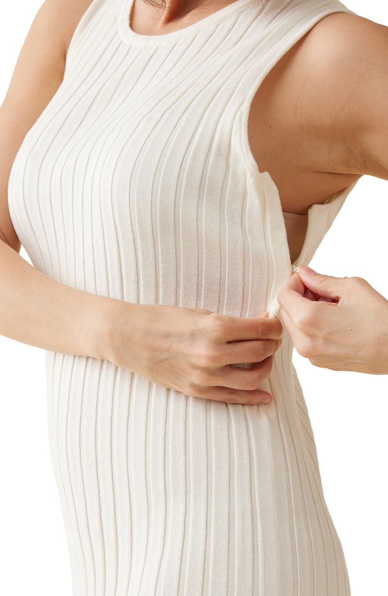 Ingrid & Isabel<sup>®</sup> Sleeveless Maternity Sweater Dress, Alternate, color, Ivory
