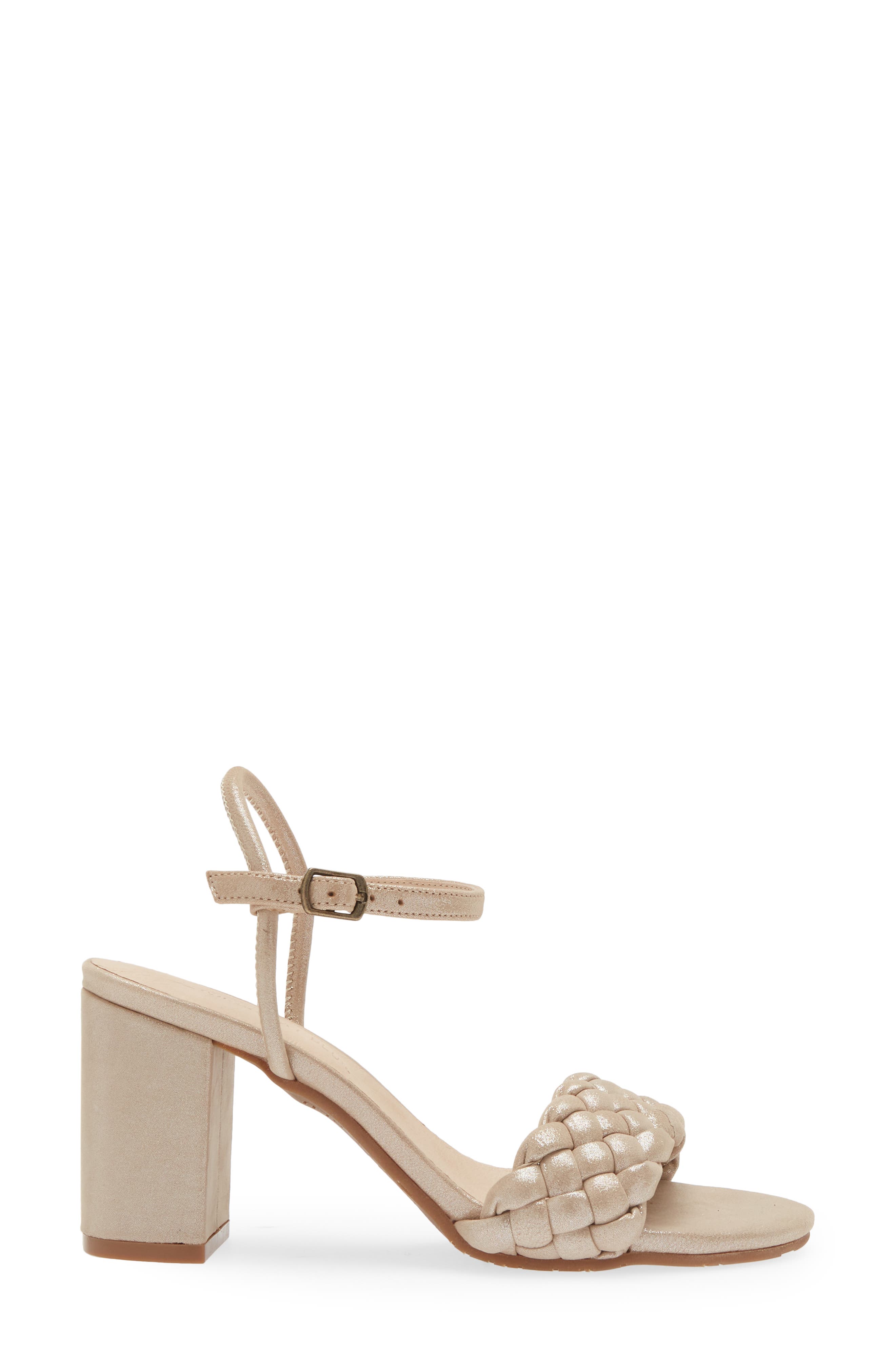 Chaya Braided Block Heel Sandal, Alternate, color, CHAMPAGNE LEATHER