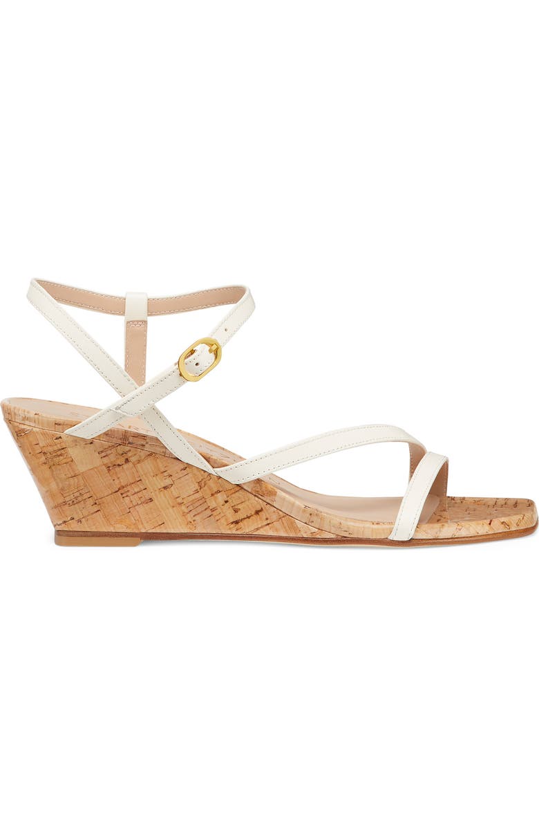 Stuart Weitzman Oasis 50 Wedge Sandal, Alternate, color, Seashell