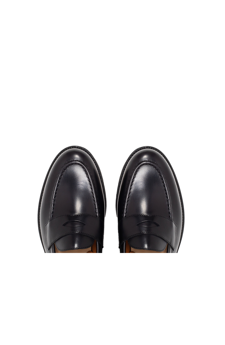 Grant Stone Traveler Penny Loafer, Alternate, color, Black Calf