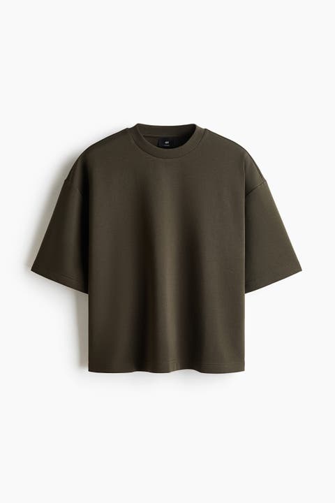 Oversized Fit Scuba Knit T-shirt