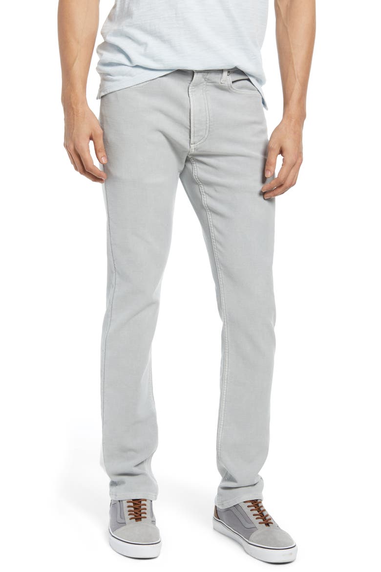 Stretch Terry 5-Pocket Pants, Main, color, LIGHT GREY