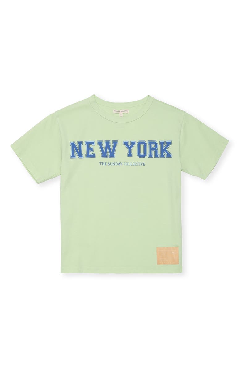 The Sunday Collective Kids' New York Weekend Organic Cotton Graphic T-Shirt, Main, color, 