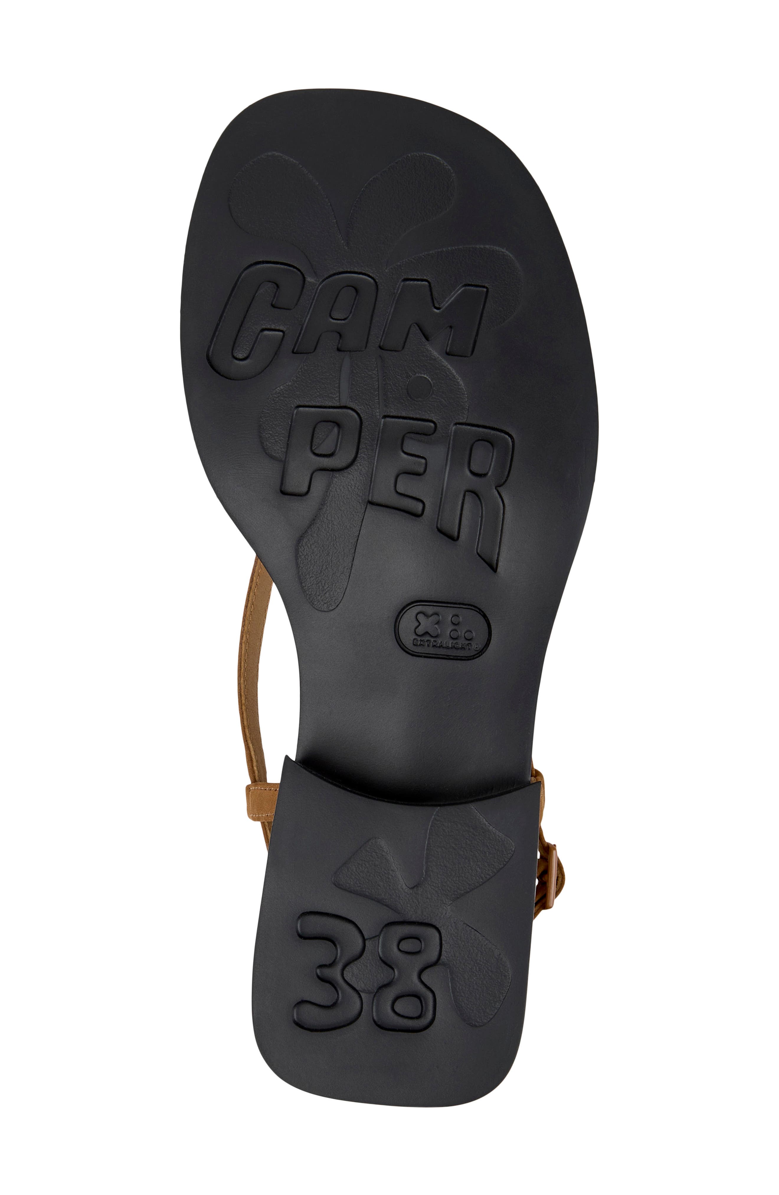 Camper Dana Sandal, Alternate, color, Medium Brown