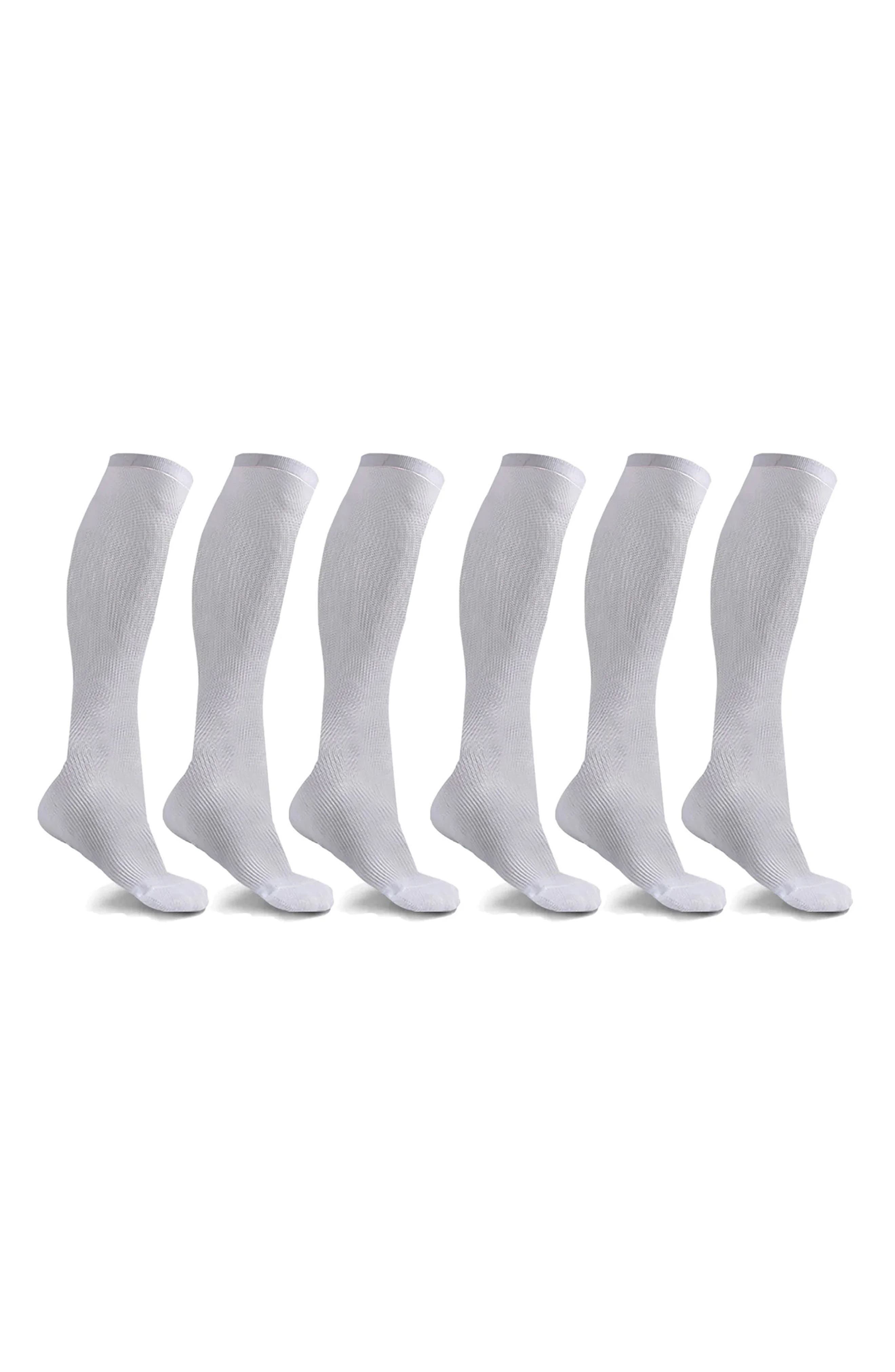 EXTREME FIT 6-Pack Elite Comfort Knee Length Compression Socks